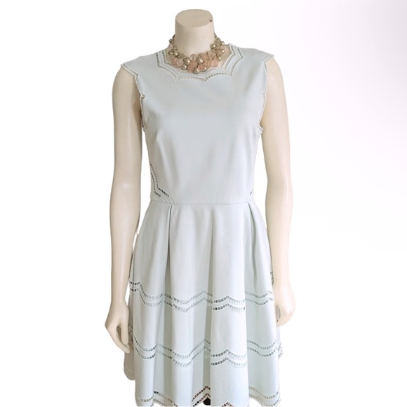 NWOT Ted Baker London Cammey Embroidered Skater Dress Size 1 MSRP $315 - Picture 6 of 10